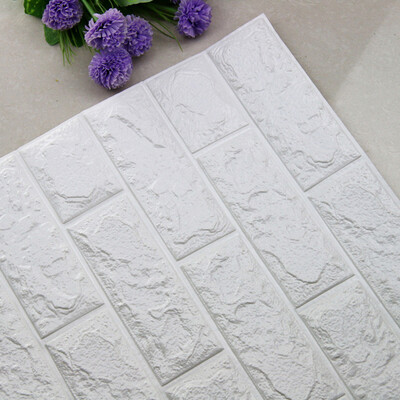 

Gobestart DIY 3D Brick PE Foam Wallpaper Panels Room Decal Stone Decoration Embossed