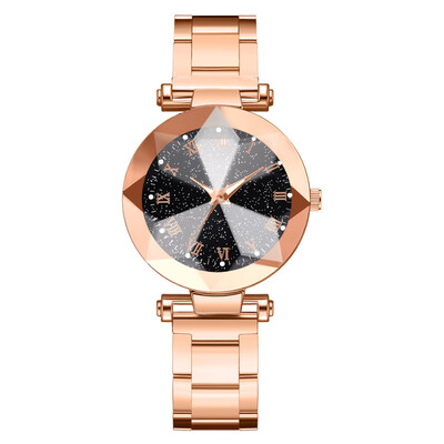 

Fashion Roman digital scale quartz watch wish hot steel belt ladies watch star sky air quality watch