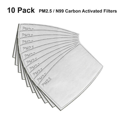 

Siaonvr 10x PM25 Activated Carbon Filter Replaceable Anti Haze Filter Paper for Mask