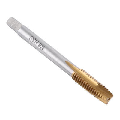 

Greensen 5pcsset Titanium Coated HSS Thread Screw Tap Kit M3 M4 M5 M6 M8 Forward Chip Ejection