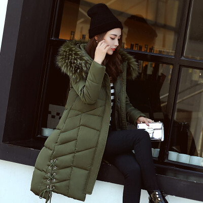 

New casual winter women jacket coat 2018 long Winter jacket Women fur collar parkas female Slim Winter Warm Coat Women