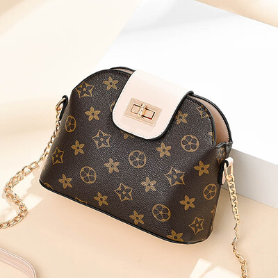 

Shangxin ladys bag inclined to spring printed one-shoulder bag Korean version leisure shell bag with all kinds of fashion bags