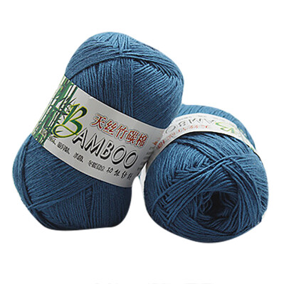 

Gobestart New 100 Bamboo Cotton Warm Soft Natural Knitting Crochet Knitwear Wool Yarn 50g