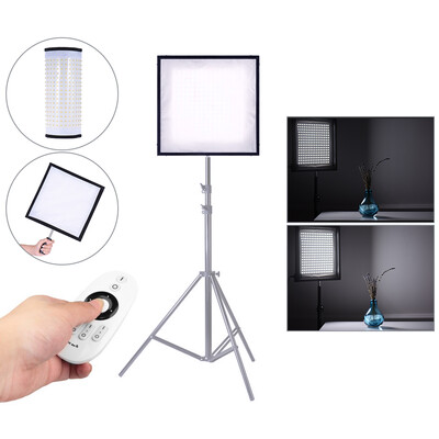 

Travor FL-3030 48W Flexible Cloth Roll-up Handheld LED Video Photography Film Fill-in Light Panel CRI90 256 Beads 5500K Max4500L