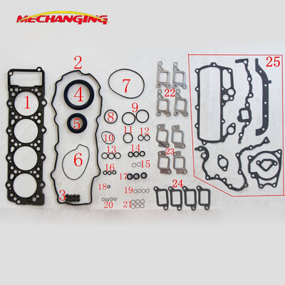 

4M40-A 4M40T 4M40-2AT For MITSUBISHI PAJERO 28 OR Canter 35 Full Set Automotive Spare Parts Engine Parts Engine Gasket ME996729