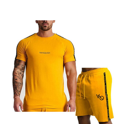 

Mens TrackSuit T Shirt Top Sports Suit Pants Shorts Gym Breathable Training Wear