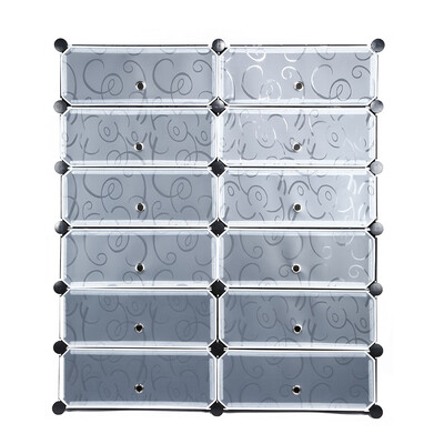 

Assembled Multi-use 12-cube Shoe Cabinet