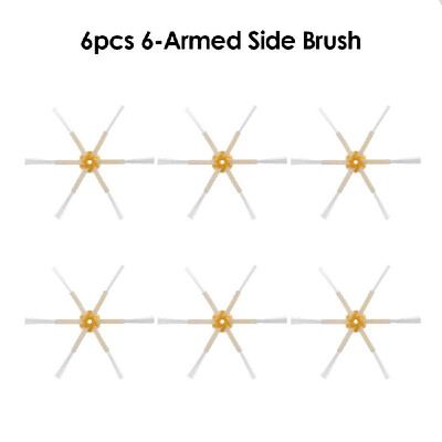 

6pcs Robot Vacuum Cleaner Parts Side Brush 6-armed Replacement for iRobot Roomba 500 600 700 Series Cleaning Sweeper