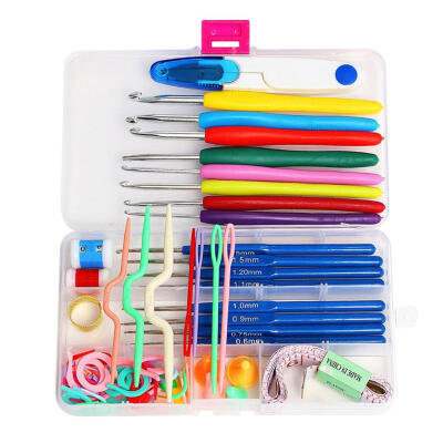 

16 sizes Crochet hooks Needles Stitches knitting Craft Case crochet set