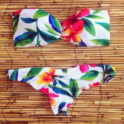 

Sexy Women&39s Bikini Set Summer Beach Bra Floral Swimsuit Push-up Swimwear