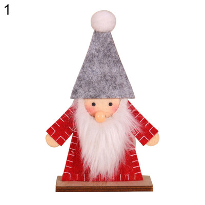 

Christmas Santa Claus Elk Doll Ornament Xmas Desktop Showcase Party Home Decor