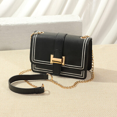 

Summer one-shoulder ladys fashion simplicity of Korean version ins 100-band chain diagonal bag