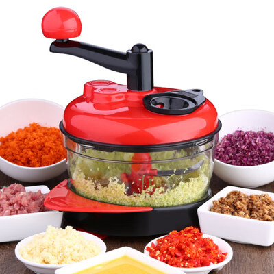 

Multifunctional Manual Garlic Grinder Meat Vegetable Cutter Home Kitchen Tool