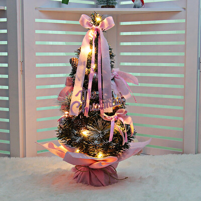 

〖Follure〗LED Artificial Tabletop Mini Christmas Tree Decorations Festival Miniature Tree