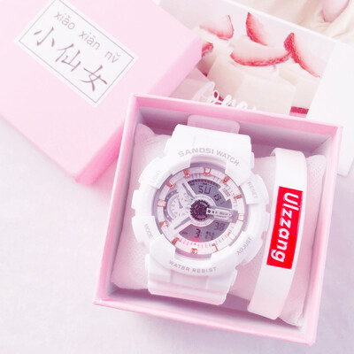 

Girls ins wind watches men&middle school students Korean version of simple girl unicorn cute academic electronic watch waterpr