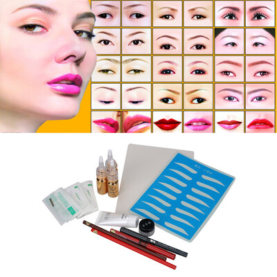 

〖Follure〗Microblading Eyebrow Lip Tattoo Pigment Manual Pen Practice Skin Needles Kit