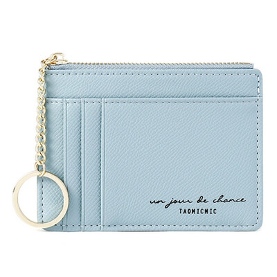 

Women Wallets 2019 Fashion Leather Zipper Purse Metal Chains Coin Purse Card Holder Money Bag 9 Colors Letters Print Wallets