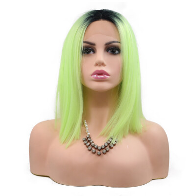 

Dolago Synthetic Hair Straight lace front wig Short BOB Wig For Women