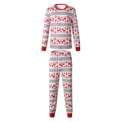 

Christmas Casual Parent-child Clothes Pajama Set Cute T-shirt Pants Rompers