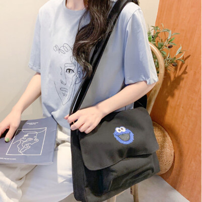 

2019 New Style Korean Cute Large Capacity Version of Canvas Bag Female Student Shoulder Bag Messenger Bag