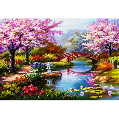 

5D DIY Full Drill Diamond Painting Park View Cross Stitch Embroidery Mosaic
