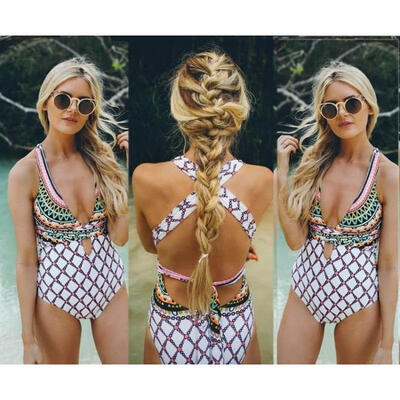

Sexy Women&39s Swimwear One Piece Swimsuit Monokini Push Up Padded Bikini Bathing
