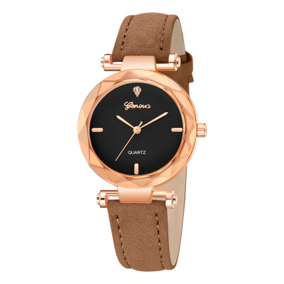 

High Quality Women Watches Geneva Irregular Dial Ladies Quartz Wristwatch Casual Leather Strap Clock Gift Relogio Feminino