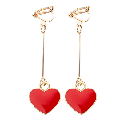

Ladies Ear Cuff Earrings Wrap Clip On Drop Dangle Earring Stud Silver Gold Heart
