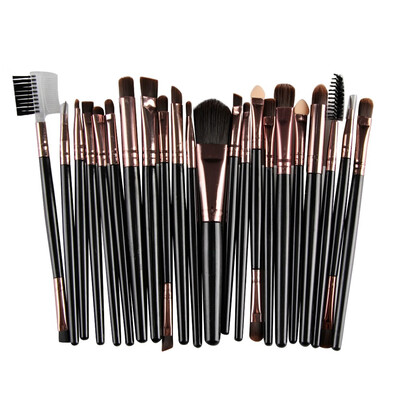 

〖Follure〗22PcsSet Makeup Brush Tools Make-up Toiletry Kit Wool Make Up BK