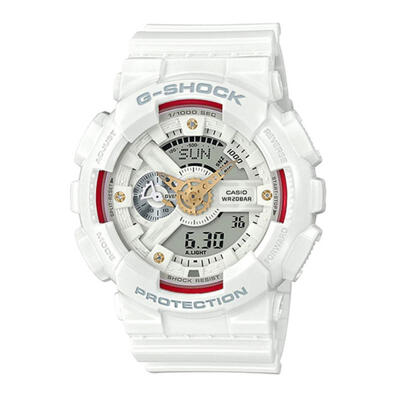 

Casio G-Shock GA-110DDR-7A Diamond Index Digital Watch - White Red Gold