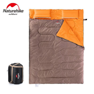 

Naturehike Outdoor Camping 2 People Sleeping Bag & Pillows & Inflator & Carrying Bag