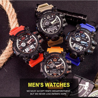 

Sanda Men Digital Wrist Watches LED Military Outdoor Sport Waterproof Watch IT