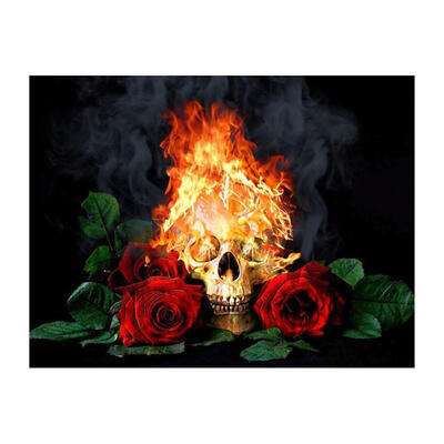 

Fire Rose 5D Full Drill Diamond Painting Embroidery DIY Craft Cross Stitch