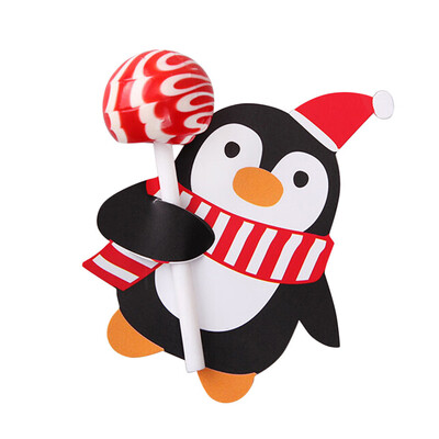 

Tailored 100x Santa Claus Penguin Lollipop Christmas Card Lolly Sugar-Loaf Xmas Party Toy