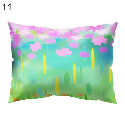 

Flower Leaf Bird Pillow Case Cushion Cover Sofa Bed Car Cafe Office Decoration
