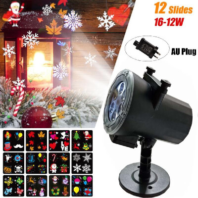 

Christmas Projector Light with 12 Slides Dynamic Moving Image Led Projection Lamp Christmas Hallo-ween Xmas Holiday Party Decorati