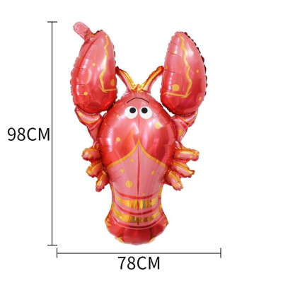 

FUNNYBUNNY 1 PC Lobster Foil Balloons Toy Sea Animal Mylar Balloon Party Favors Decoration