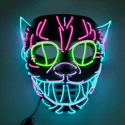 

Cute Elvis Childrens Toys Europe&America Style Makeup Movie Mask Glowing Scary Masks for Halloween Party Cosplay Costume