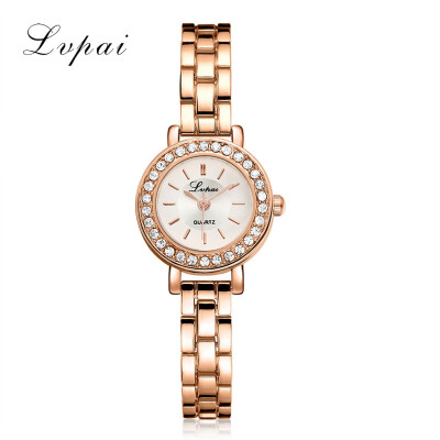 

LVPAI Rhinestone Luxury Female Clock Ladies Dress Watches Steel Quartz Wristwatches Womens Watches reloj femenino 533