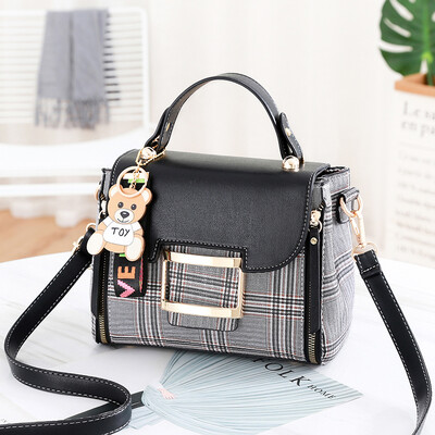 

Womens bag new fashion Korean version fashion collision color simple ladies shoulder bags inclined bags