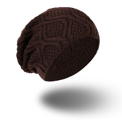 

Tailored Unisex Men Women Warm Winter Knit Baggy Beanie Hat Ski Slouchy Head Cap BG