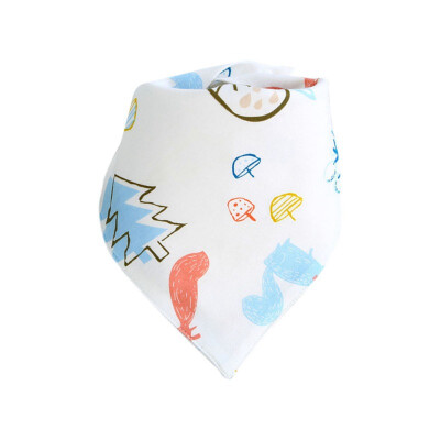 

Triangle Cotton Baby bibs Cartoon Character Animal Print Baby Bandana Bibs Dribble Bibs Burp Cloths