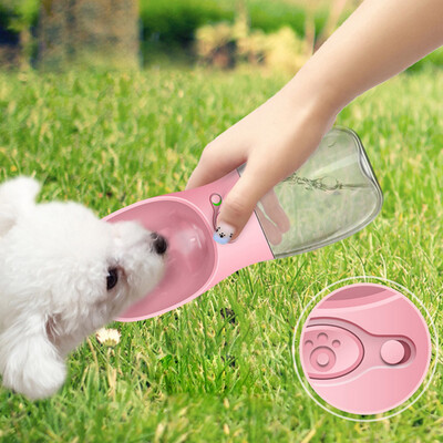 

Siaonvr Pet Travel Portable Water Dispenser Bottle Outdoor Pet Dog Drinking Fountain