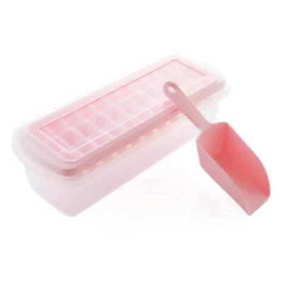 

DIY 33 Ice Grides Set Combination Type PP Ice Making Mold Tray Box with Lid Free Ice Shovel2 Pcslot