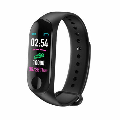 

M3 Smart Bracelet Color-Screen IP68 Fitness Tracker Blood Pressure Heart Rate Monitor Smart Watch