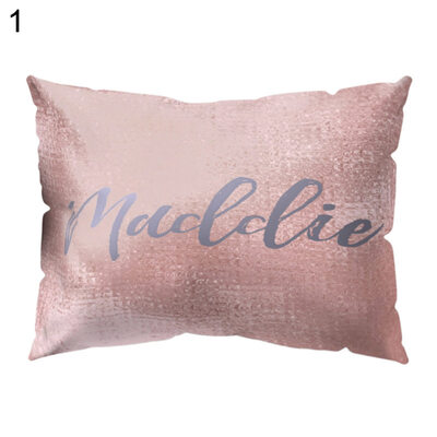 

Unique Letters Print Pillow Case Cushion Cover Sofa Bed Car Cafe Office Decor