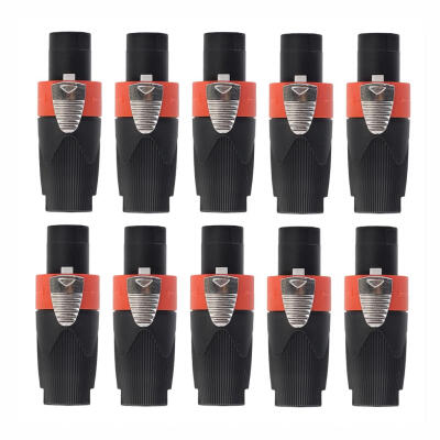 

10pcs 4-Pole Male Audio Cable Connector Plug for Cable NEUTRIK NL4F