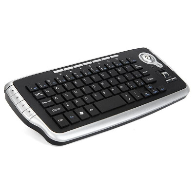 

E30 24GHz Wireless Keyboard with Trackball Mouse Scroll Wheel Remote Control for Android TV BOX Smart TV PC Notebook Silver