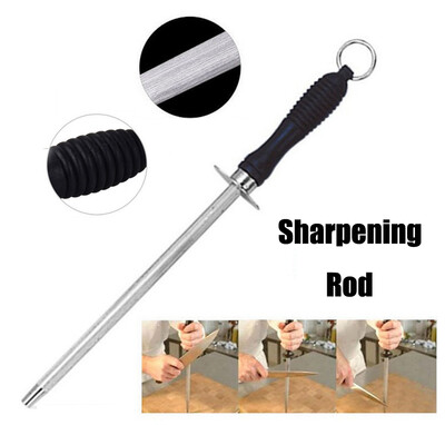

Gobestart Kitchen Tool Sharpening Rod 10 inch Kitchen Sharpener Steel with Handle