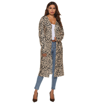 

Roseonmyhand Women Long Sleeve Leopard Open Cape Casual Coat Blouse Kimono Jacket Cardigan